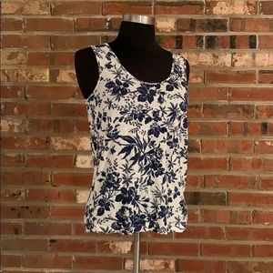 🎉5 for 25! J crew floral tank XS NWOT